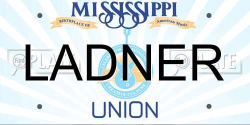 LADNER Mississippi License Plate