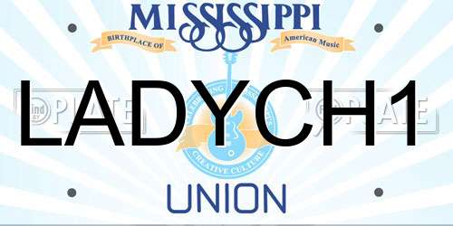 LADYCH1 Mississippi License Plate