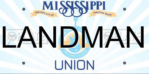 LANDMAN Mississippi License Plate