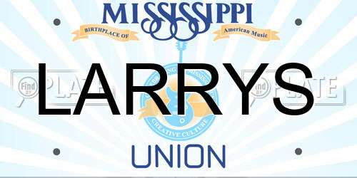 LARRYS Mississippi License Plate