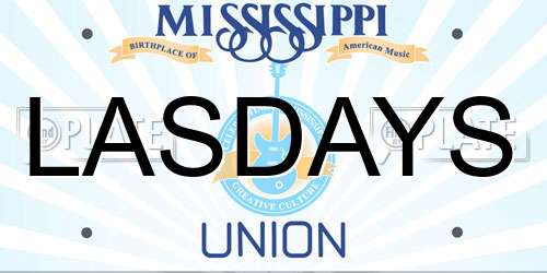 LASDAYS Mississippi License Plate
