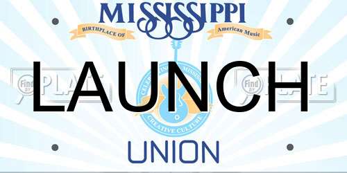 LAUNCH Mississippi License Plate