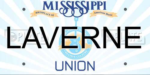 LAVERNE Mississippi License Plate