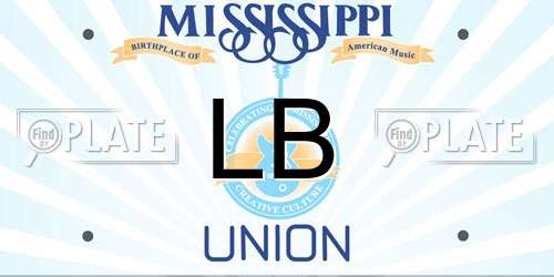 LB Mississippi License Plate