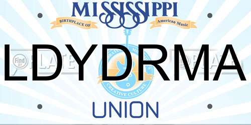 LDYDRMA Mississippi License Plate