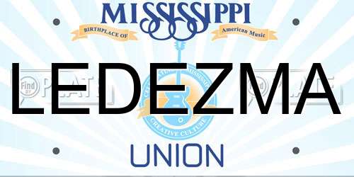 LEDEZMA Mississippi License Plate