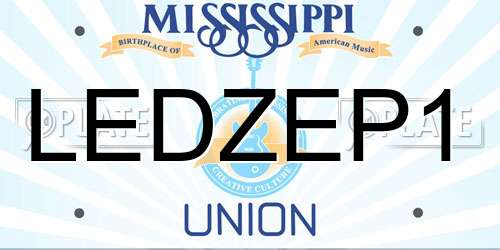 LEDZEP1 Mississippi License Plate