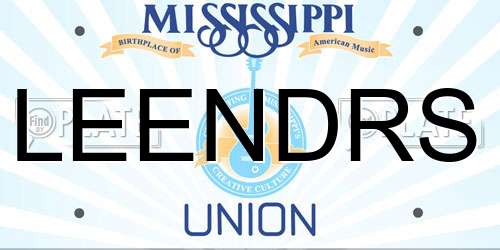 LEENDRS Mississippi License Plate