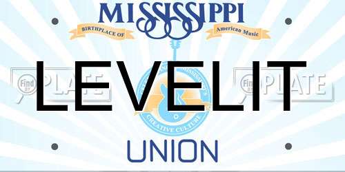 LEVELIT Mississippi License Plate