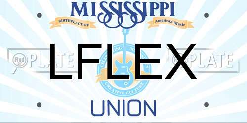 LFLEX Mississippi License Plate