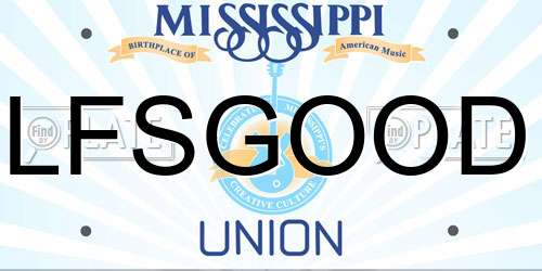 LFSGOOD Mississippi License Plate