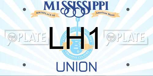 LH1 Mississippi License Plate