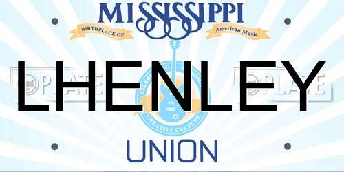LHENLEY Mississippi License Plate
