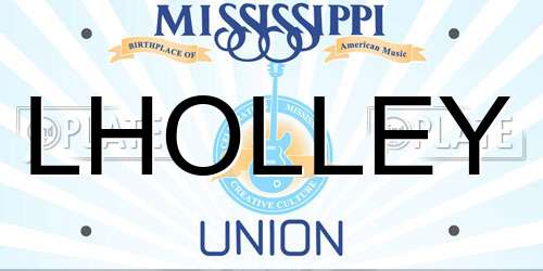 LHOLLEY Mississippi License Plate