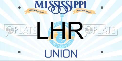 LHR Mississippi License Plate
