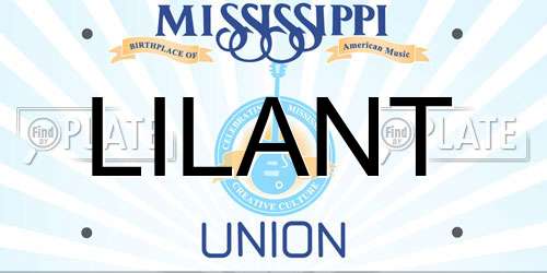 LILANT Mississippi License Plate
