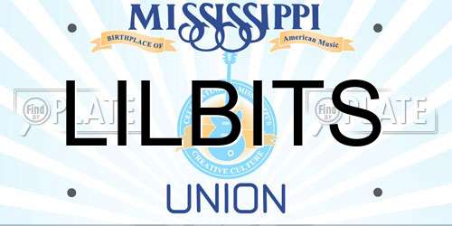 LILBITS Mississippi License Plate