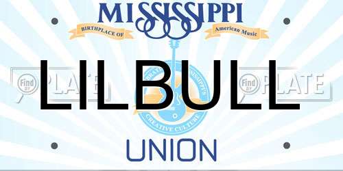 LILBULL Mississippi License Plate