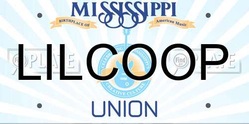 LILCOOP Mississippi License Plate