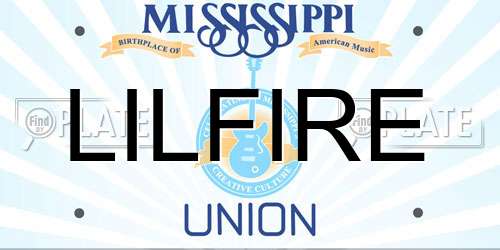 LILFIRE Mississippi License Plate