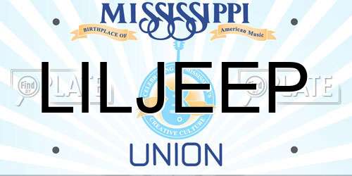 LILJEEP Mississippi License Plate