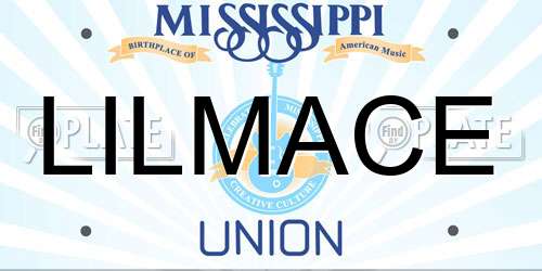 LILMACE Mississippi License Plate