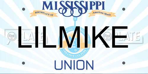 LILMIKE Mississippi License Plate