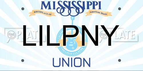 LILPNY Mississippi License Plate