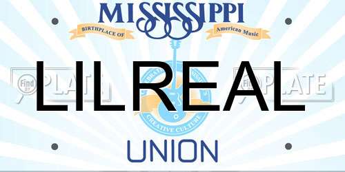 LILREAL Mississippi License Plate