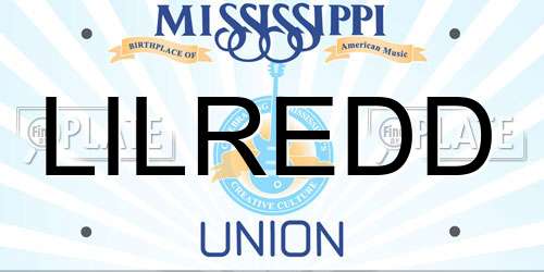 LILREDD Mississippi License Plate