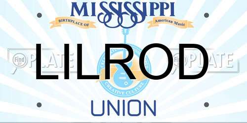 LILROD Mississippi License Plate