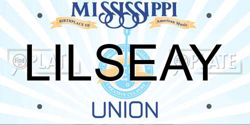 LILSEAY Mississippi License Plate