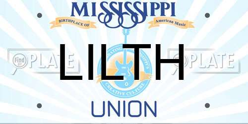 LILTH Mississippi License Plate