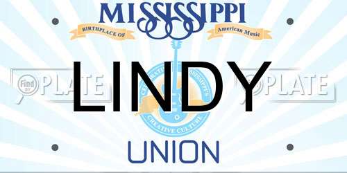 LINDY Mississippi License Plate