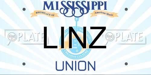 LINZ Mississippi License Plate