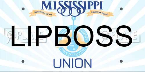 LIPBOSS Mississippi License Plate