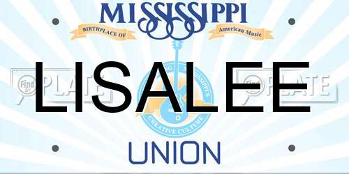 LISALEE Mississippi License Plate
