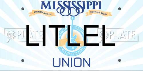 LITLEL Mississippi License Plate
