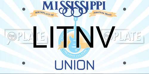 LITNV Mississippi License Plate