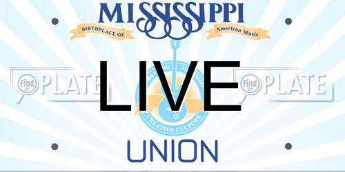 LIVE Mississippi License Plate