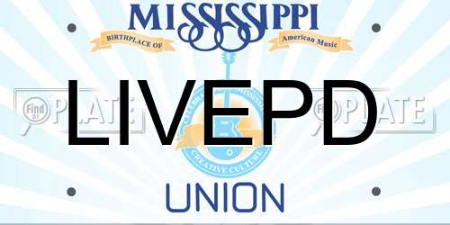 LIVEPD Mississippi License Plate