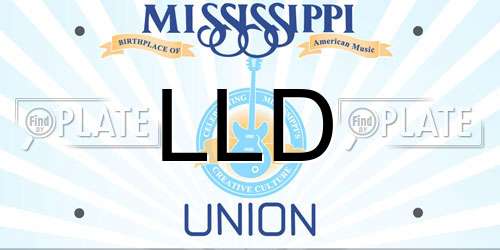 LLD Mississippi License Plate