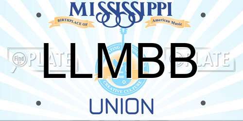 LLMBB Mississippi License Plate