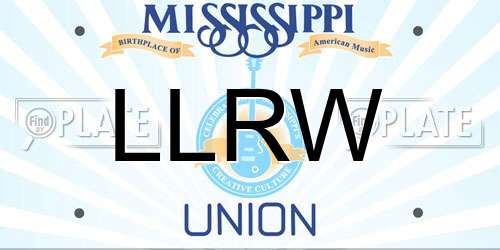 LLRW Mississippi License Plate