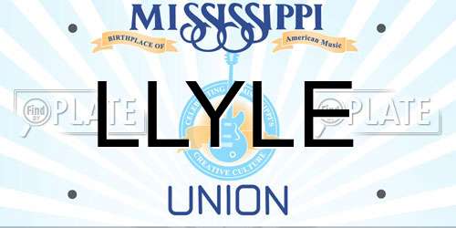 LLYLE Mississippi License Plate