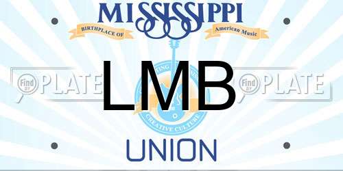 LMB Mississippi License Plate
