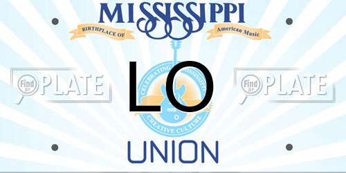 LO Mississippi License Plate