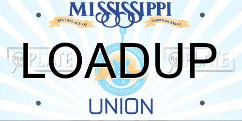 LOADUP Mississippi License Plate