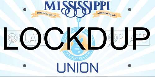 LOCKDUP Mississippi License Plate