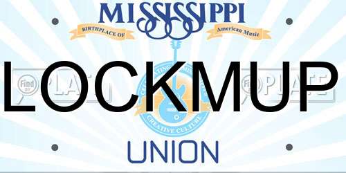 LOCKMUP Mississippi License Plate